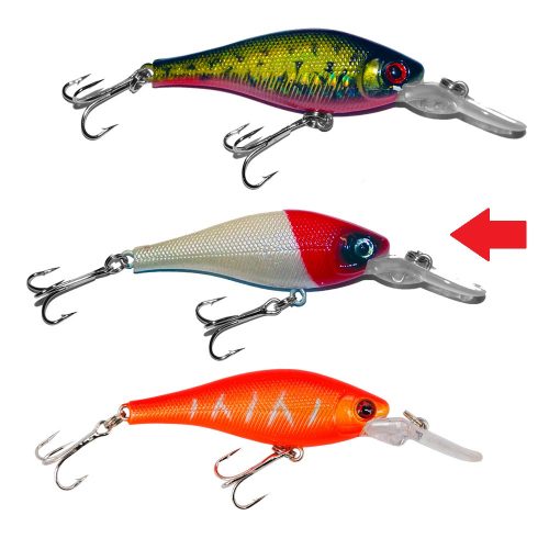Frenetic - Wobbler Bluster 6,5cm 5,3g áFehér-Piros