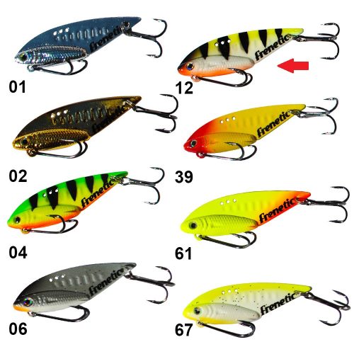 Frenetic - Silly Jig 5gr/4cm Fekete Csíkos, Sárga-Fehér-Narancs
