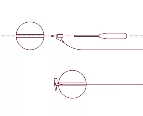 Delphin - Q-Stop Stopper / Átlátszó+Narancsszínű 7mm