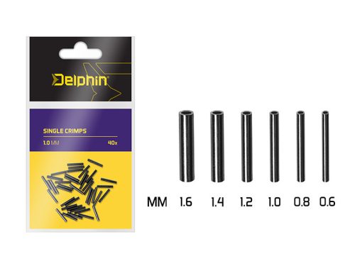 Delphin - Single CRIMPS 0,8mm 40db/cs