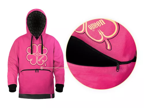 Delphin - Queen 4Love Kapucnis Pulóver S-es