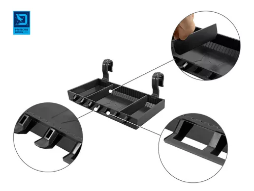 Delphin - ShelfPod Rod Pod Polc BlackWay 20x10x3cm