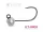 Delphin - T-AREA Barbless Tungsten Jig 6-os Ezüst 0,6g 4mm