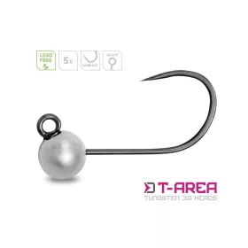   Delphin - T-AREA Barbless Tungsten Jig 6-os Ezüst 0,9g 4,6mm