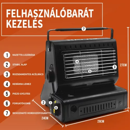 Nayver - Sátor Fűtés 1300W