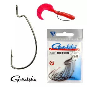 Gamakatsu - Worm Offset Horog 3/0-S 5/Cs. (-30)