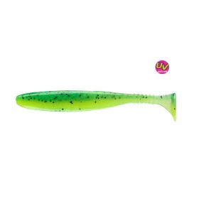   Daiwa - Tournament D FIN 7,5cm UV Chartreuse Tiger - Daiwa Gumihal 10db/cs