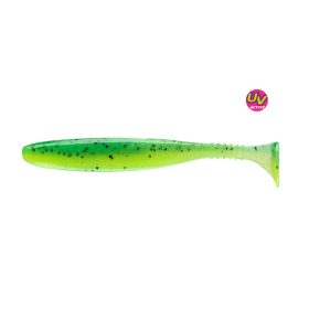   Daiwa - Tournament D FIN 15cm UV Chartreuse Tiger - Daiwa Gumihal 3db/cs