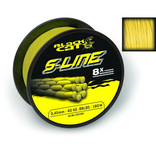 Black Cat - S-Line 0,45mm 180m 50kg / 110lbs Sárga