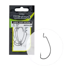 Wizard - Horog Wide Gap Worm 4/0-s 4db/cs (-30)