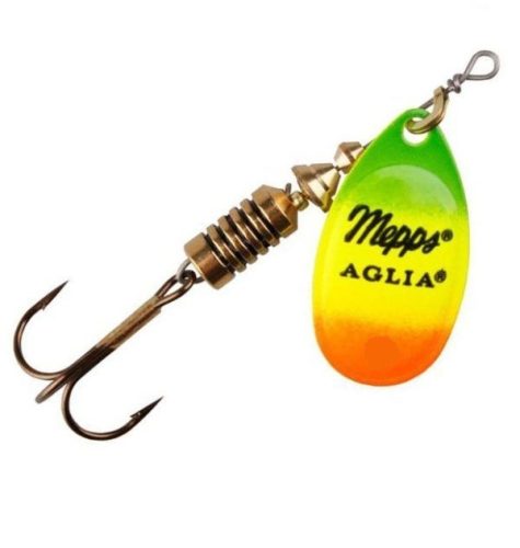 Mepps - Aglia Körforgó Villantó Fluo Tiger-Arany 3,5g