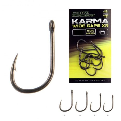Carp Academy - KARMA Wide Gape XR 2-es 10db/cs