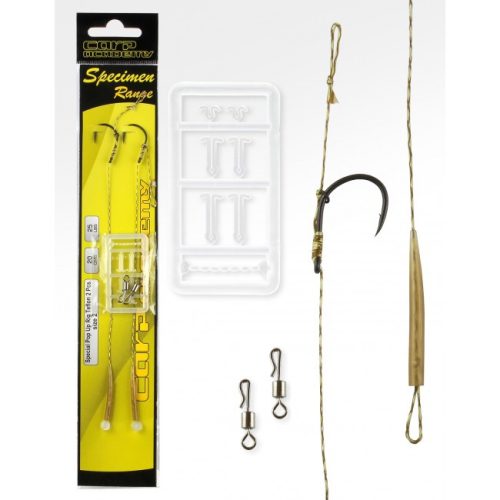 Carp Academy - Special Pop Up Rig Teflon 6-os Méret  2db/cs