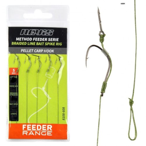 Nevis Feeder Fonott Előke Csalitüskével 6-os 5db/cs