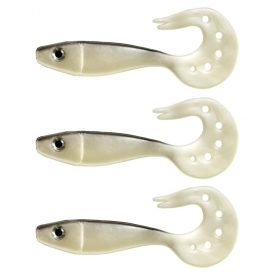 Nevis - Twister Shad Vantage 9cm Ezüst-Fekete 3db/cs