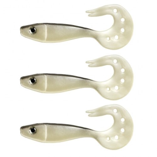 Nevis - Twister Shad Vantage 9cm Ezüst-Fekete 3db/cs