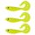 Nevis - Twister Shad Vantage 9cm Sárga-Flitter 3db/cs