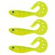Nevis - Twister Shad Vantage 9cm Sárga-Flitter 3db/cs