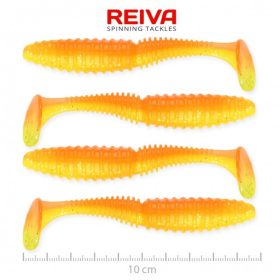 Reiva - Zander Power Shad 10cm Shiny Orange