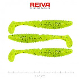 Reiva - Zander Power Shad 12,5cm Fluo Zöld Flitter II.