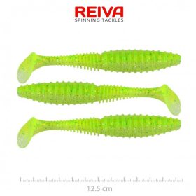 Reiva - Zander Power Shad 12,5cm Fluo Zöld Flitter I.
