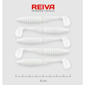 Reiva - Zander Power Shad 8cm Fehér 5db/cs