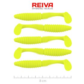 Reiva - Zander Power Shad 8cm Lemonade 5db/cs