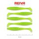 Reiva - Zander Power Shad 8cm Fluo Zöld Flitter I. 5db/cs