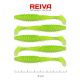 Reiva - Zander Power Shad 8cm Fluo Zöld Flitter I. 5db/cs