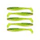 Reiva - Zander Power Shad 8cm Zöld-Narancs Flitter 5db/cs