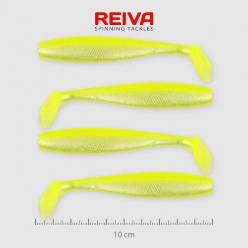 Reiva - Flat Minnow Shad 10cm Sárga-Ezüst 4db/cs