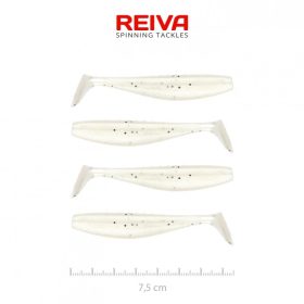 Reiva - Flat Minnow Shad 7,5cm Pearl Dot