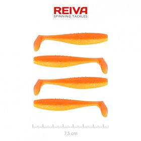 Reiva - Flat Minnow Shad 7,5cm Shiny Orange