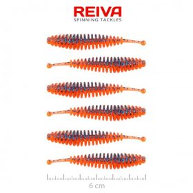 Reiva - Tiny Worm 6cm Orange Disco