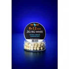 BaitBait - Zig Rig White 8x12mm extra lebegő horogcsali