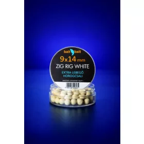 BaitBait - Zig Rig White 9x14mm extra lebegő horogcsali