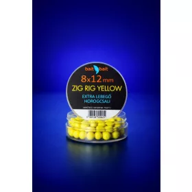 BaitBait - Zig Rig Yellow 8x12mm extra lebegő horogcsali