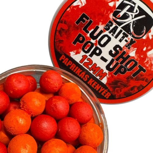Bait-X - Fluo Shot Pop-Up 12mm Paprikás kenyér 30g