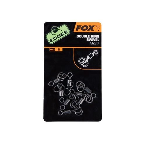 Fox - Edges Double Ring Swivel 7-es 8db/cs