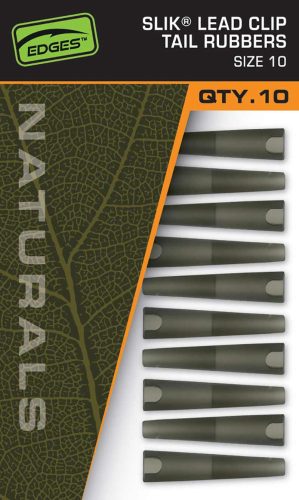 Fox - Naturals Slik Lead Clip Tail Rubber 10-es
