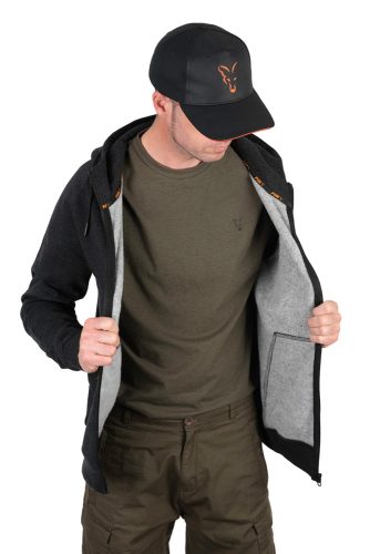 Fox - Collection LW Hoody - Black & Orange - M-es