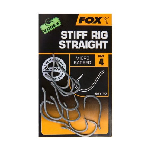 Fox - Edges Armapoint Stiff Rig Straight Barbless 8-as (-30)