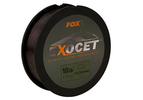 Fox - Exocet Mono Trans Khaki 0.261mm 10Lbs / 4.55Kgs 1000m (-30)