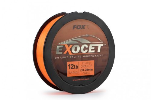 Fox - Exocet Fluoro Orange Mono 0.26mm 10Lb / 4.9kg 1000m