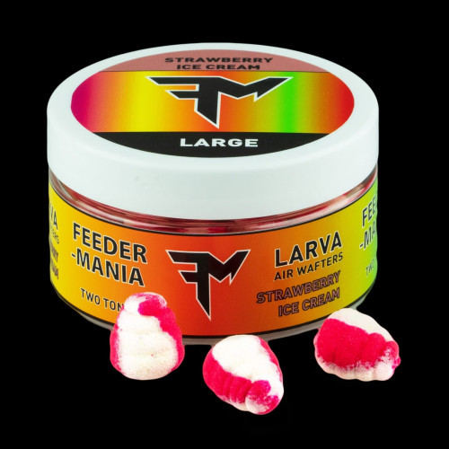 Feedermania - Larva Air Wafters Two Tone L Strawberry Ice Cream