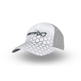 Matrix - Hex Print Baseball Cap  - White