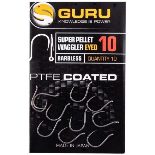 Guru - Super Pellet Waggler Eyed Barbless 12-es