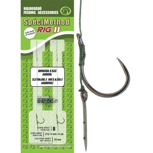 Haldorádó - SpéciMethod Rig6 Braid 7mm / 12-es Barbless 2 db/cs