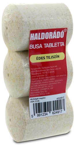 Haldorádó - Busa Tabletta Slow - Édes Tejszín 3db/cs