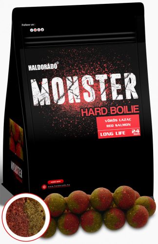 Haldorádó - MONSTER Hard Boilie 24+ - Vörös Lazac